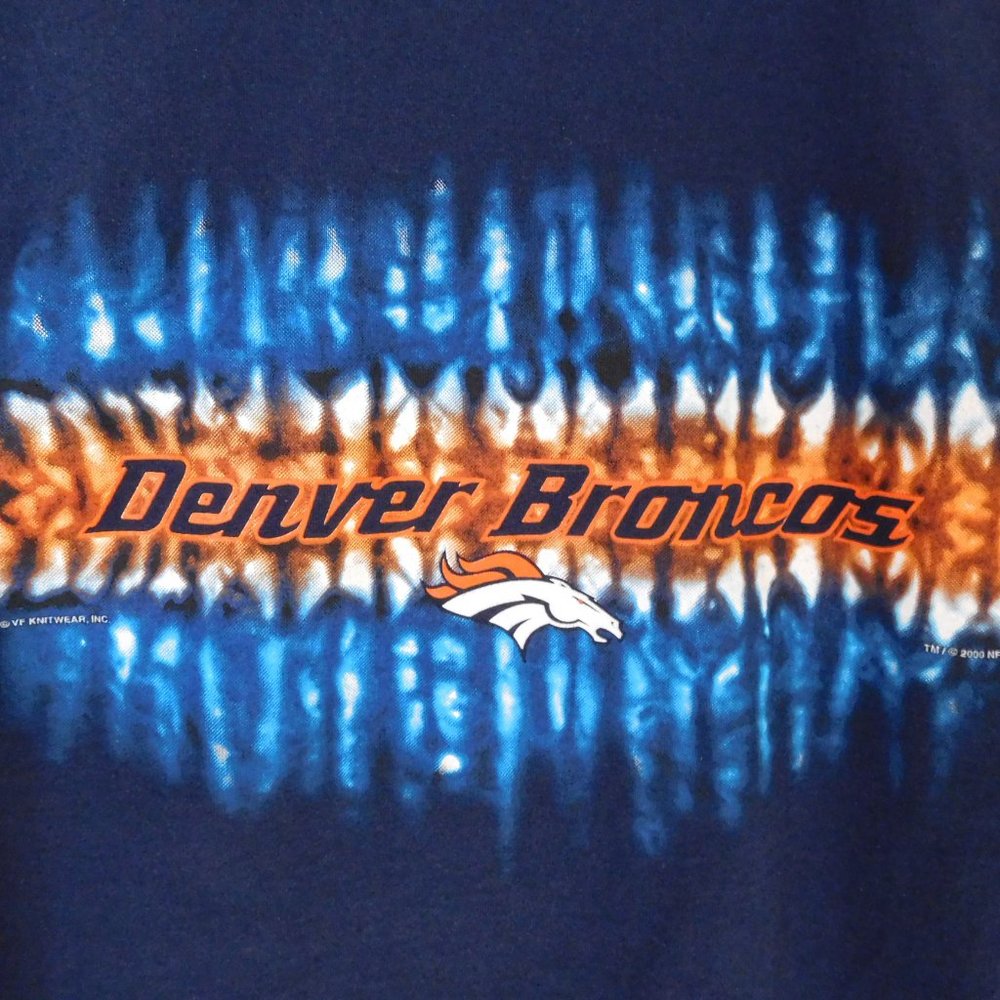Denver Broncos tie dye t-shirt, size XL